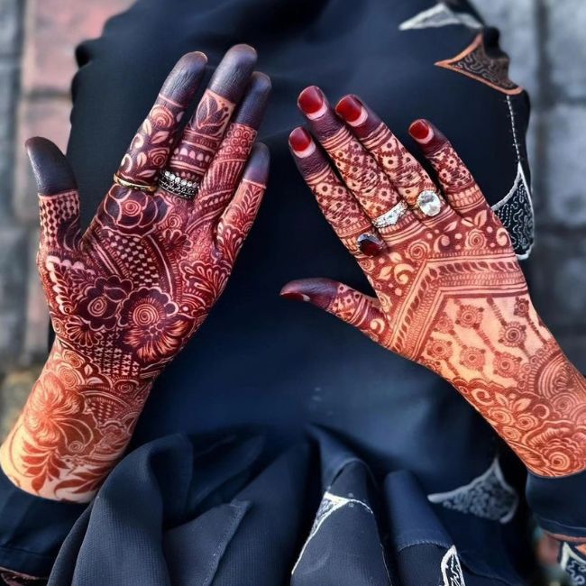 Haryali Teej mehendi Design